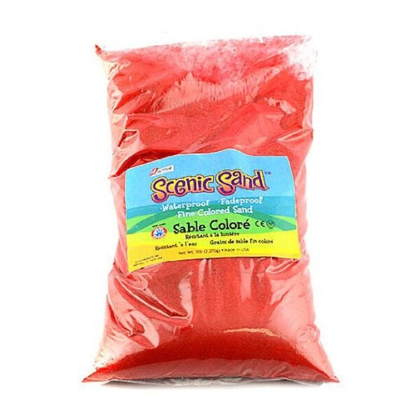 Scenic Sand 5 lbs Activa Bag, Bright Red SC81408 - main